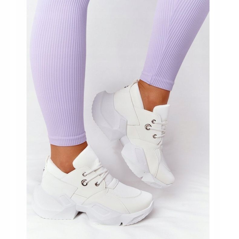 PS1 Women's Sneakers On A Massive Sole Bubbly White 2