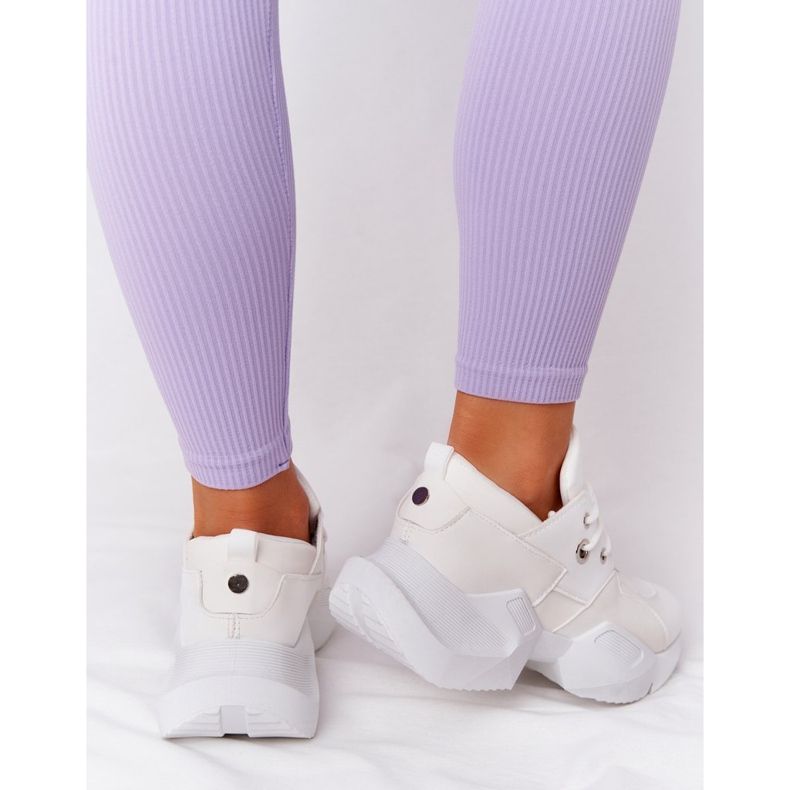 PS1 Women's Sneakers On A Massive Sole Bubbly White 1