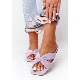 PS1 Women's Velor Slippers Violet Vanilla Sky 1