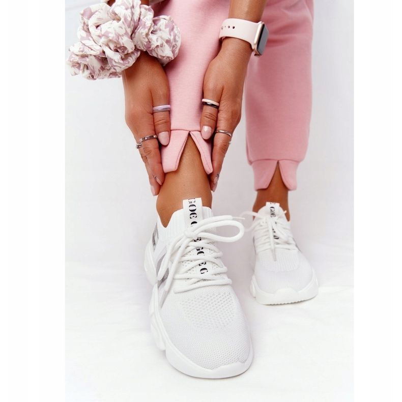 Women's Sport Socks GOE HH2N4016 White black 1