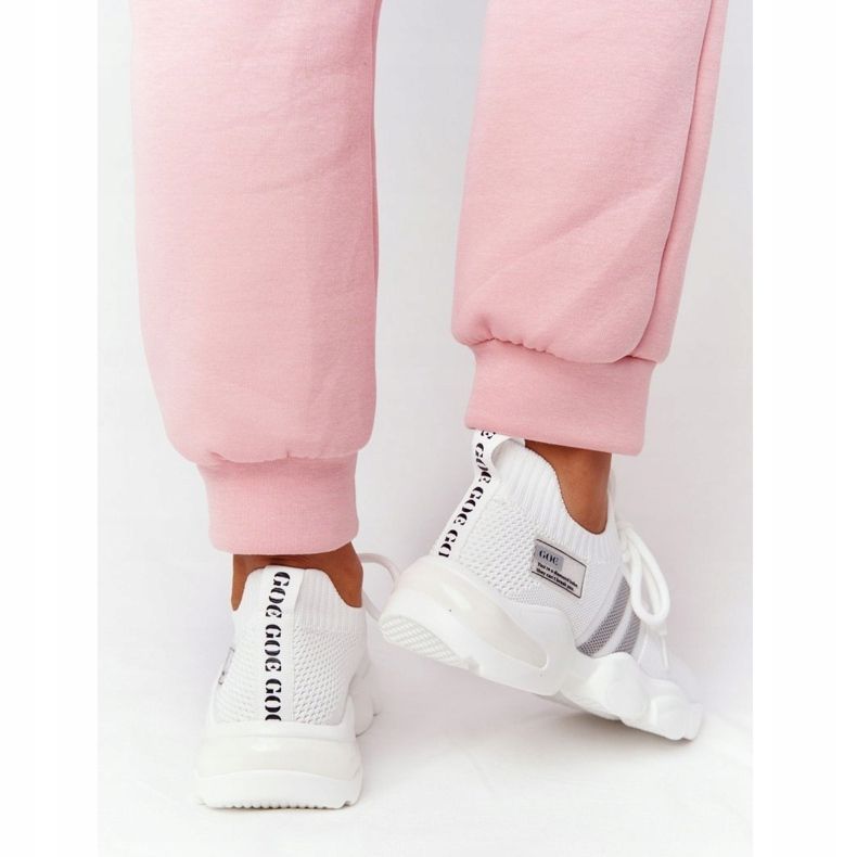 Women's Sport Socks GOE HH2N4016 White black 2