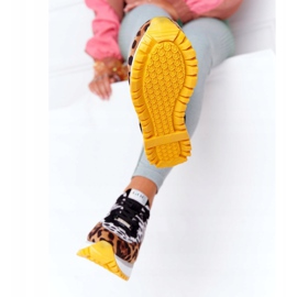 Suede Sports Shoes On The Platform GOE HH2N4003 Brown white black 1