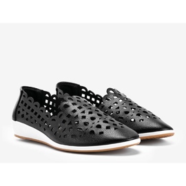 Black openwork sneakers from Brandi 1