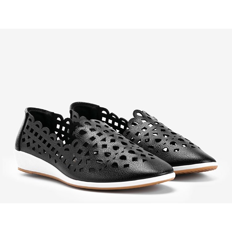 Black openwork sneakers from Brandi 1