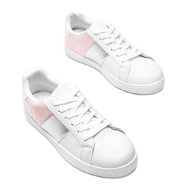 Haille pastel white and pink sneakers 1 Haille pastel white and pink sneakers 1