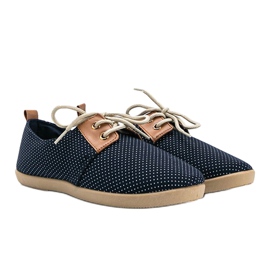 Dalia navy blue polka dot sneakers 1