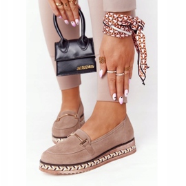 Loafers On The Laura Messi 2284 Beige Platform 2