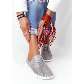 EVE Women's Leather Sport Shoes Gray Day Trip silver 2 EVE Women's Leather Sport Shoes Gray Day Trip silver 2