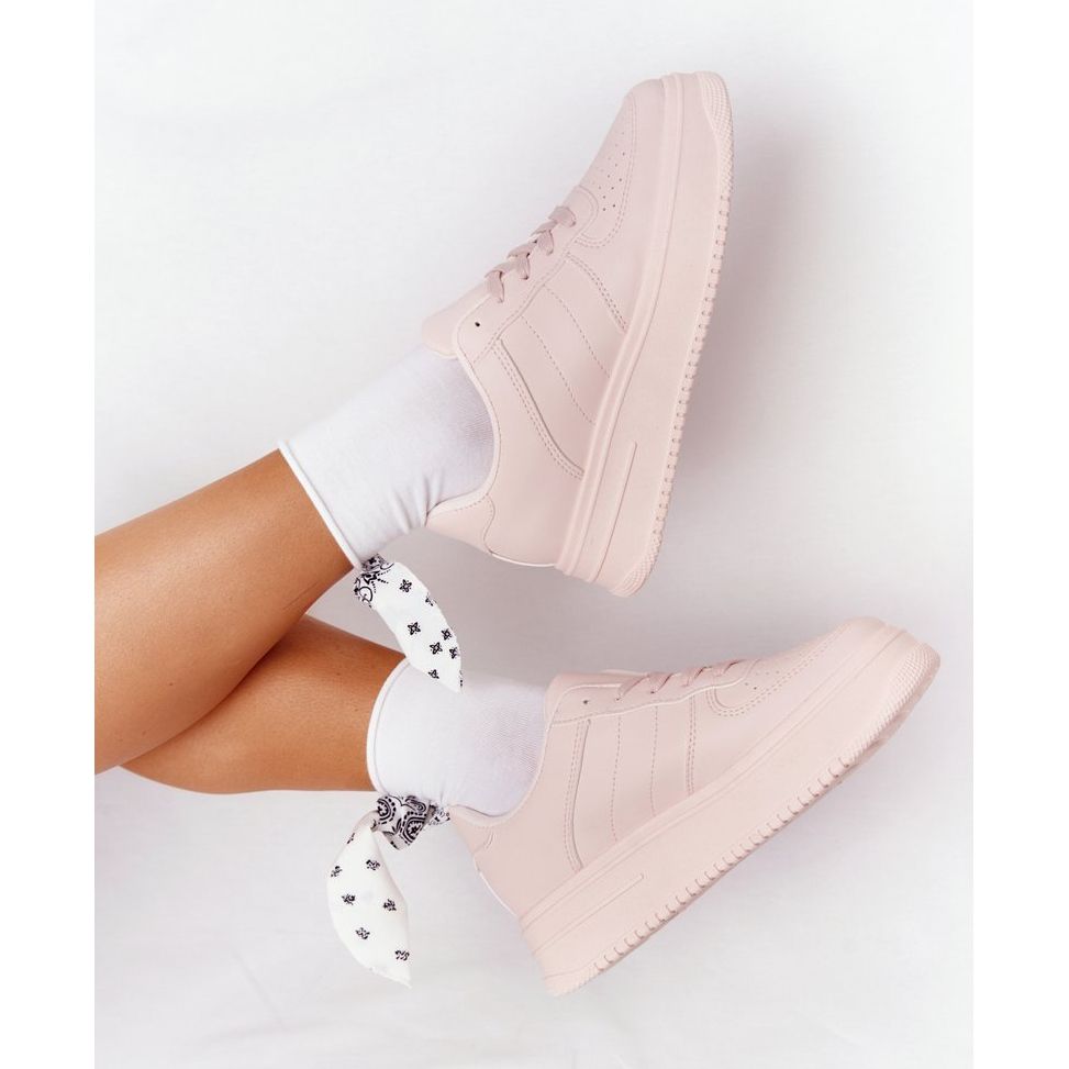 Women s Sport Shoes On The Platform Pink This Is Me KeeShoes