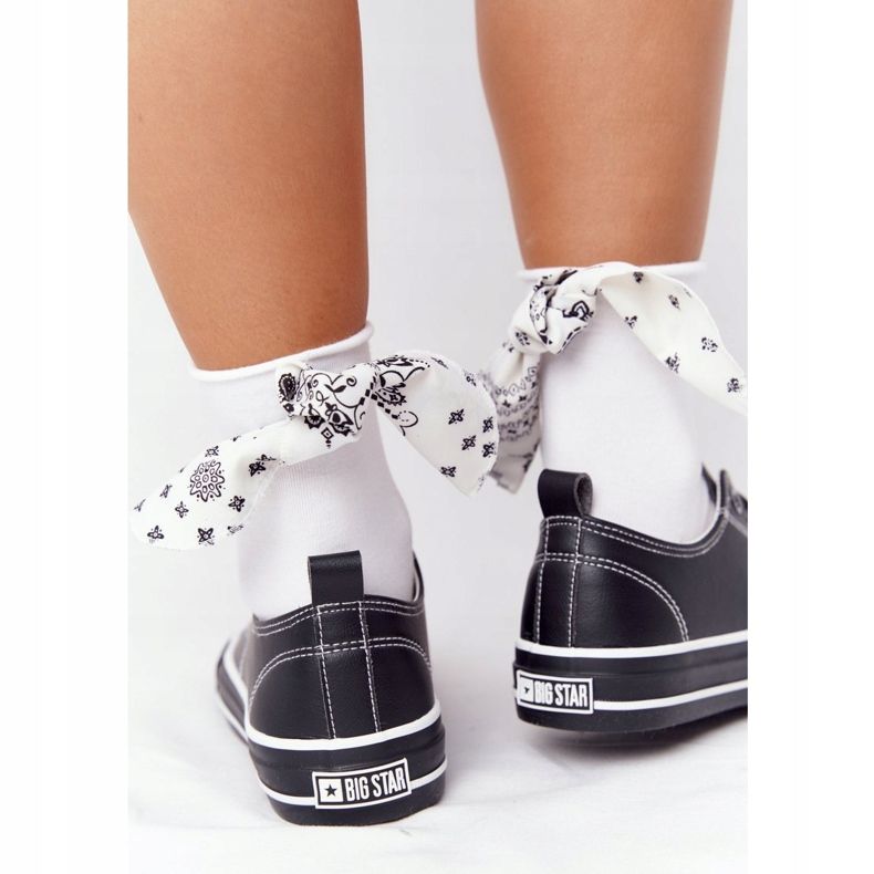 Women's Leather Sneakers Big Star HH274145 Black 2