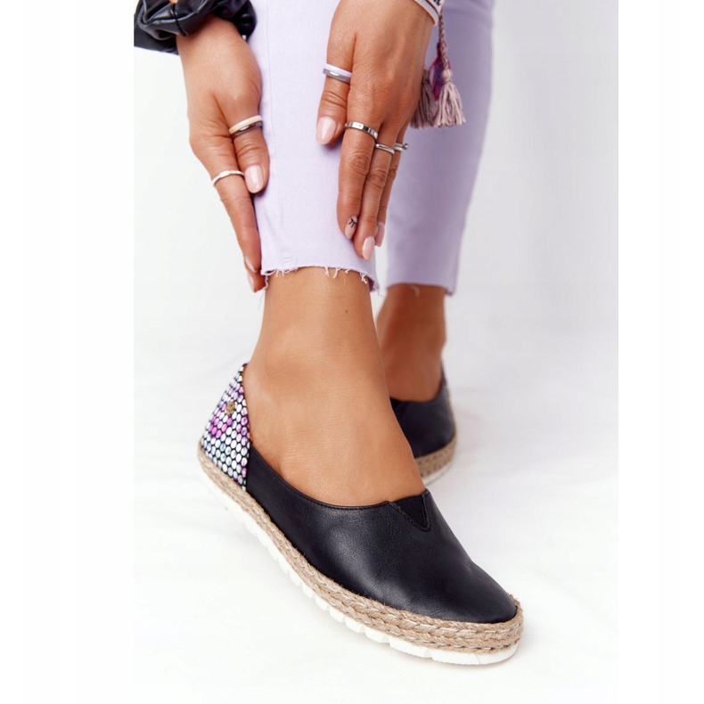 Maciejka 05056-01 Black Leather Ballerinas multicolored 2