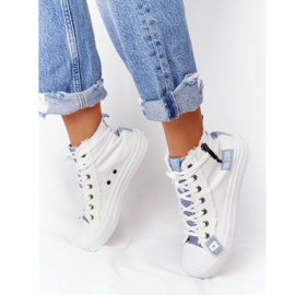 Women's High-top Sneakers Big Star HH274160 White blue 1