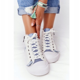 Women's High-top Sneakers Big Star HH274160 White blue 2