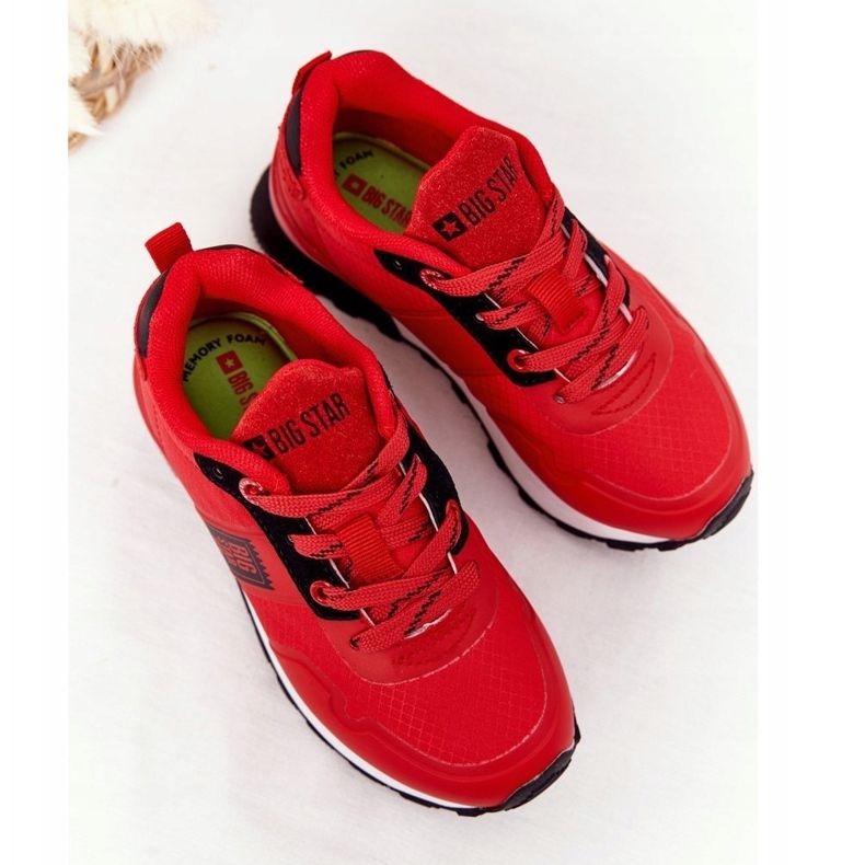 Children's Sport Shoes Memory Foam Big Star HH374173 Red 2