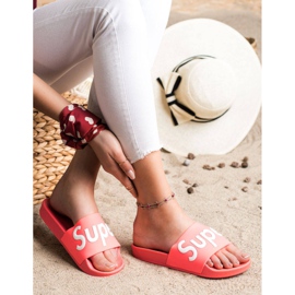 Seastar Super Rubber Slippers red pink 1