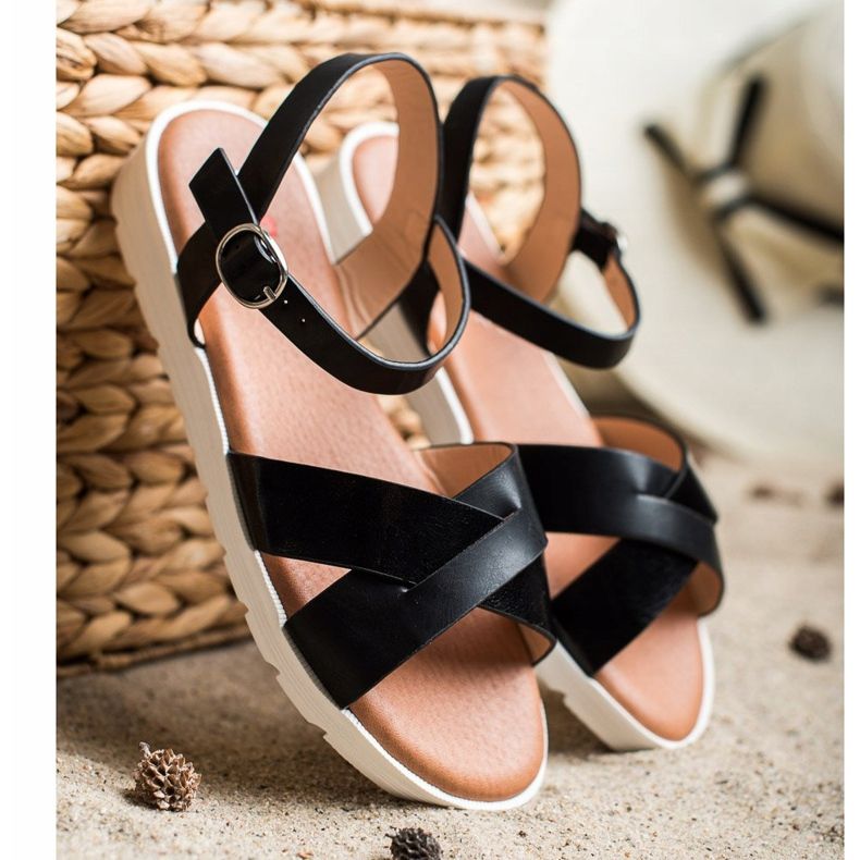 Seastar Classic Sandals Made Of Eco Leather black 1 Seastar Classic Sandals Made Of Eco Leather black 1