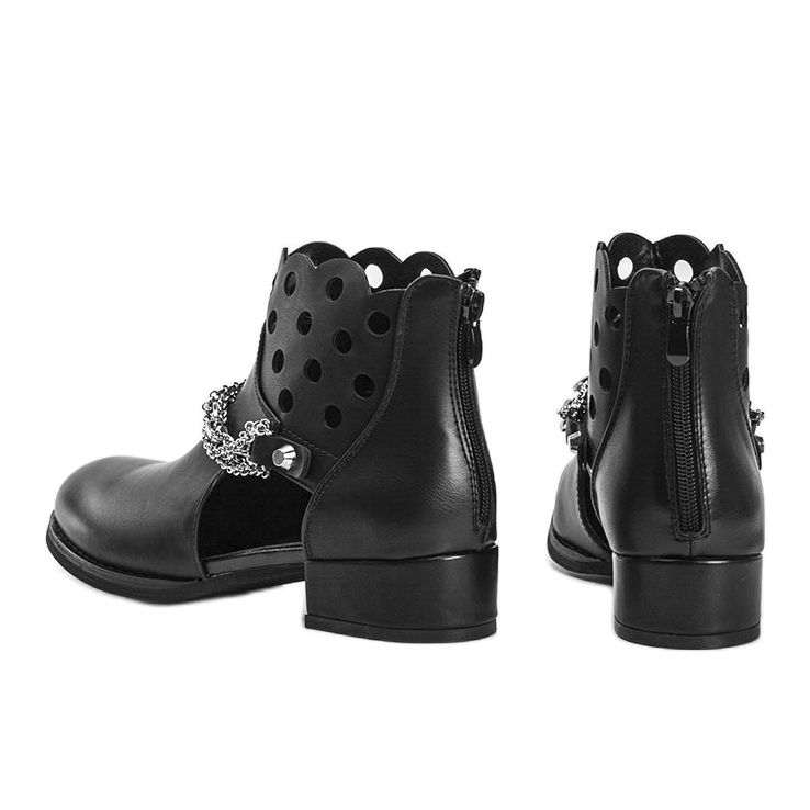 Gracela black ankle boots 2
