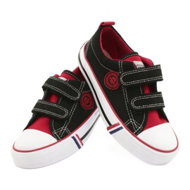 American Children's American Club LH62 Velcro black sneakers 3