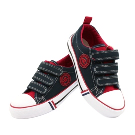 Children's Velcro Sneakers American Club LH61 Navy blue 3