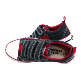 Children's Velcro Sneakers American Club LH61 Navy blue 4