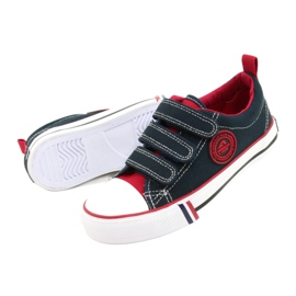Children's Velcro Sneakers American Club LH61 Navy blue 2