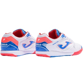 Joma Dribling 2102 In Sala football boots in white, blue and orange 1