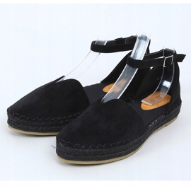 Black espadrilles with a cut 1219 Black 1