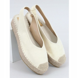 Yellow Espadrilles with open heels, yellow M-518 Yellow 1