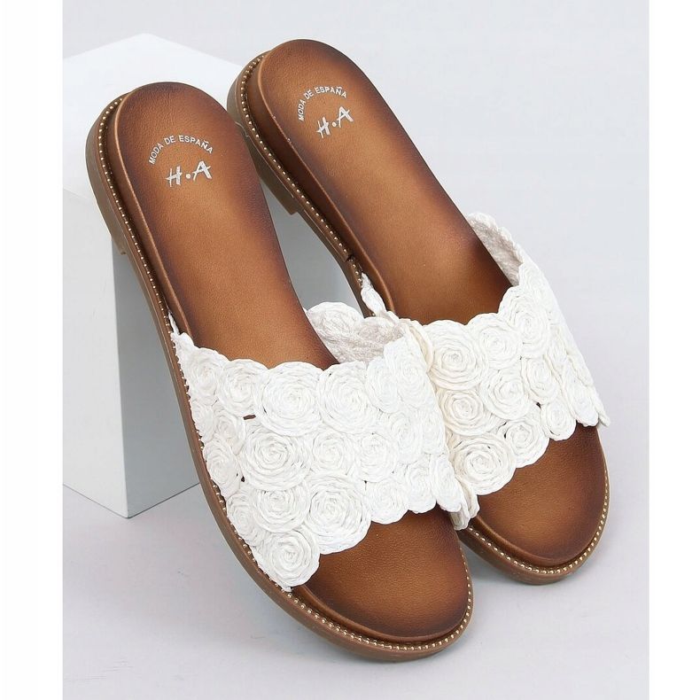 White Women's slippers H006 Blanco 1