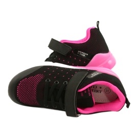 American Club Girls' Sport Shoes With Velcro RL11 Black / Pink 4 American Club Girls' Sport Shoes With Velcro RL11 Black / Pink 4