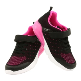 American Club Girls' Sport Shoes With Velcro RL11 Black / Pink 3 American Club Girls' Sport Shoes With Velcro RL11 Black / Pink 3