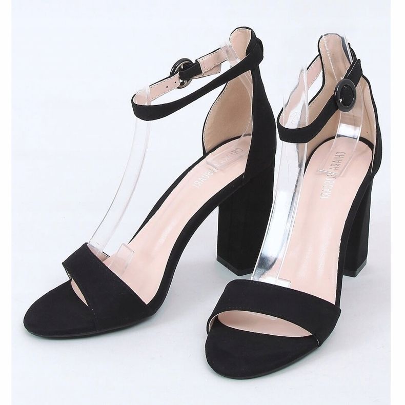 Black high-heeled sandals A12-06 Black 1