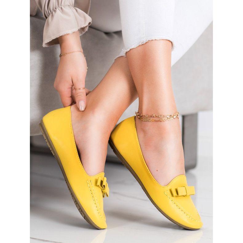 SHELOVET Yellow Lords With Eco Leather 1 SHELOVET Yellow Lords With Eco Leather 1