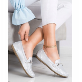 Queentina Elegant Loafers With Cubic Zirconia silver 1