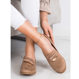 SHELOVET Elegant Lords With Cubic Zirconia beige 1