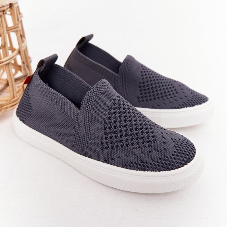 Children's Slip-On Big Star HH374104 Gray Slip-On Sneakers grey 2