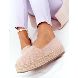Espadrilles On The Straw Platform Beige Highway 1