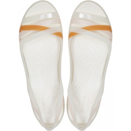 Crocs sandals Isabella Huarche 2 Flat W white 204912 12U 2