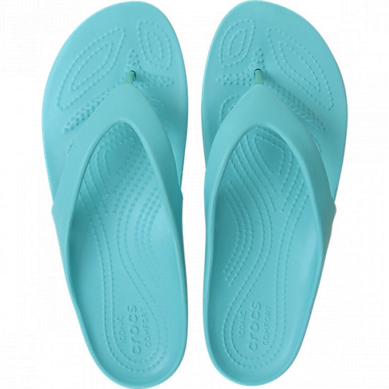 Crocs women's Kadee Ii Flip W sandals turquoise 202492 40M blue 2