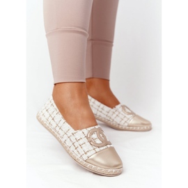 EVE Elegant Women's Gold Espadrilles Be My Love beige 2
