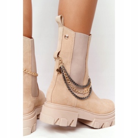 Suede Sztyblety Workery Lewski Shoes 2998-0 Sand beige multicolored 2 Suede Sztyblety Workery Lewski Shoes 2998-0 Sand beige multicolored 2