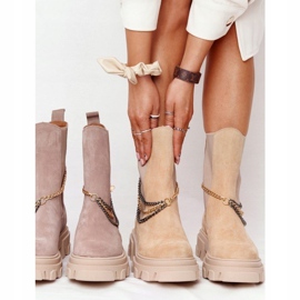 Suede Sztyblety Workery Lewski Shoes 2998-0 Sand beige multicolored 1 Suede Sztyblety Workery Lewski Shoes 2998-0 Sand beige multicolored 1