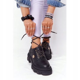 Leather Oxfords Lewski Shoes 3011-0 Black 1