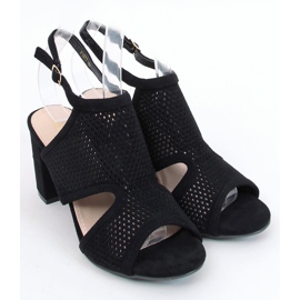Black high-heeled sandals F1877 Black 1