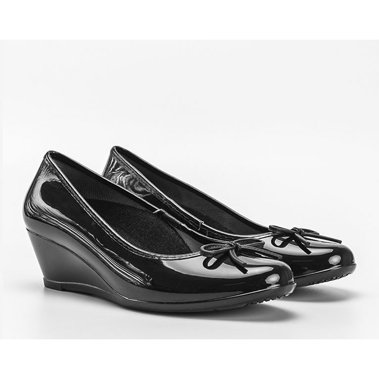 Black meliski ballerinas on the wedge Garett 1