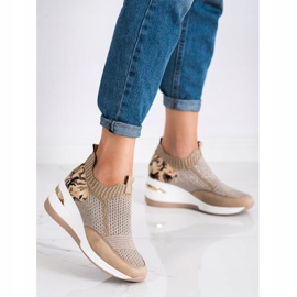 ARTIKER Moro Print Slip-On Sneakers brown 1