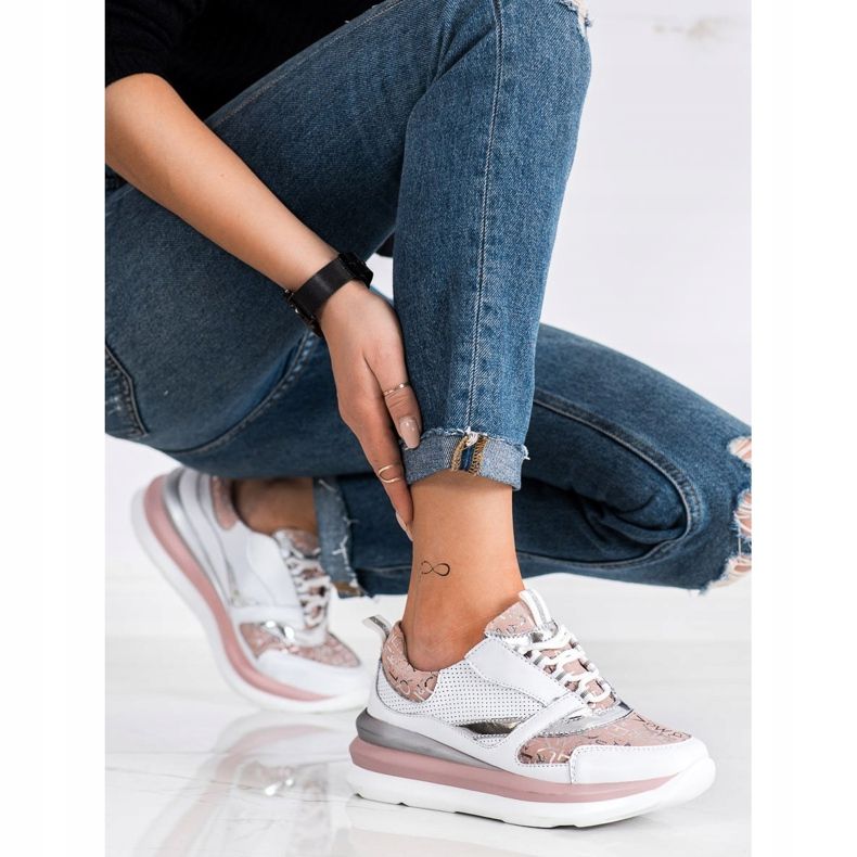 ARTIKER White and pink leather sneakers 2 ARTIKER White and pink leather sneakers 2