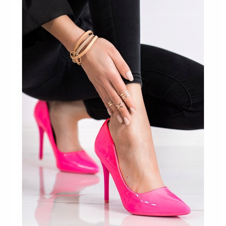 SHELOVET Fashion High Heels pink 1