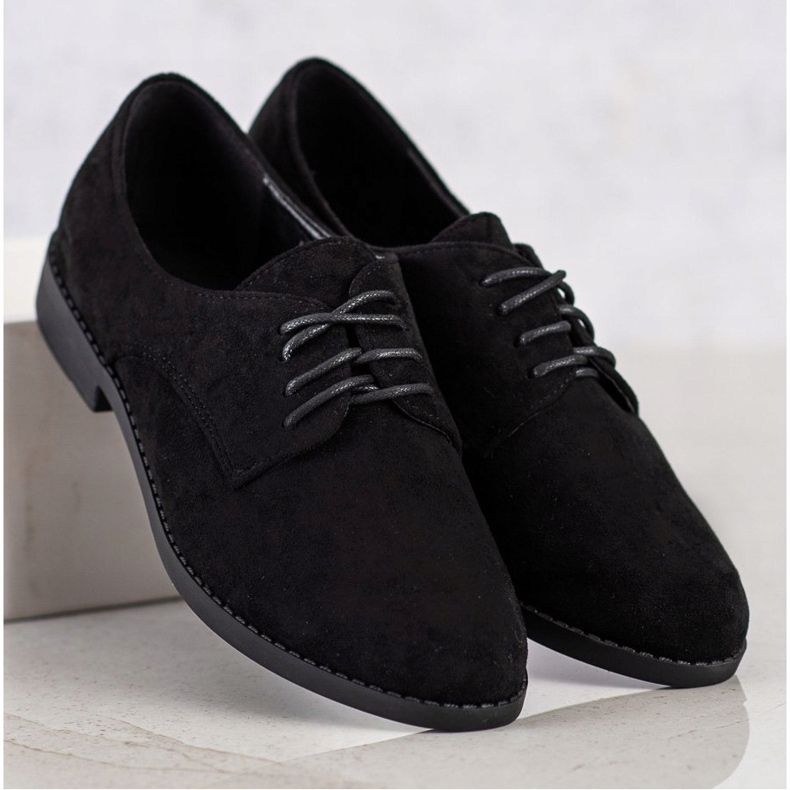 SHELOVET Classic lace-up shoes black 2