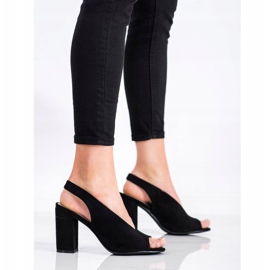 S. BARSKI Built Sandals S.BARSKI black 1